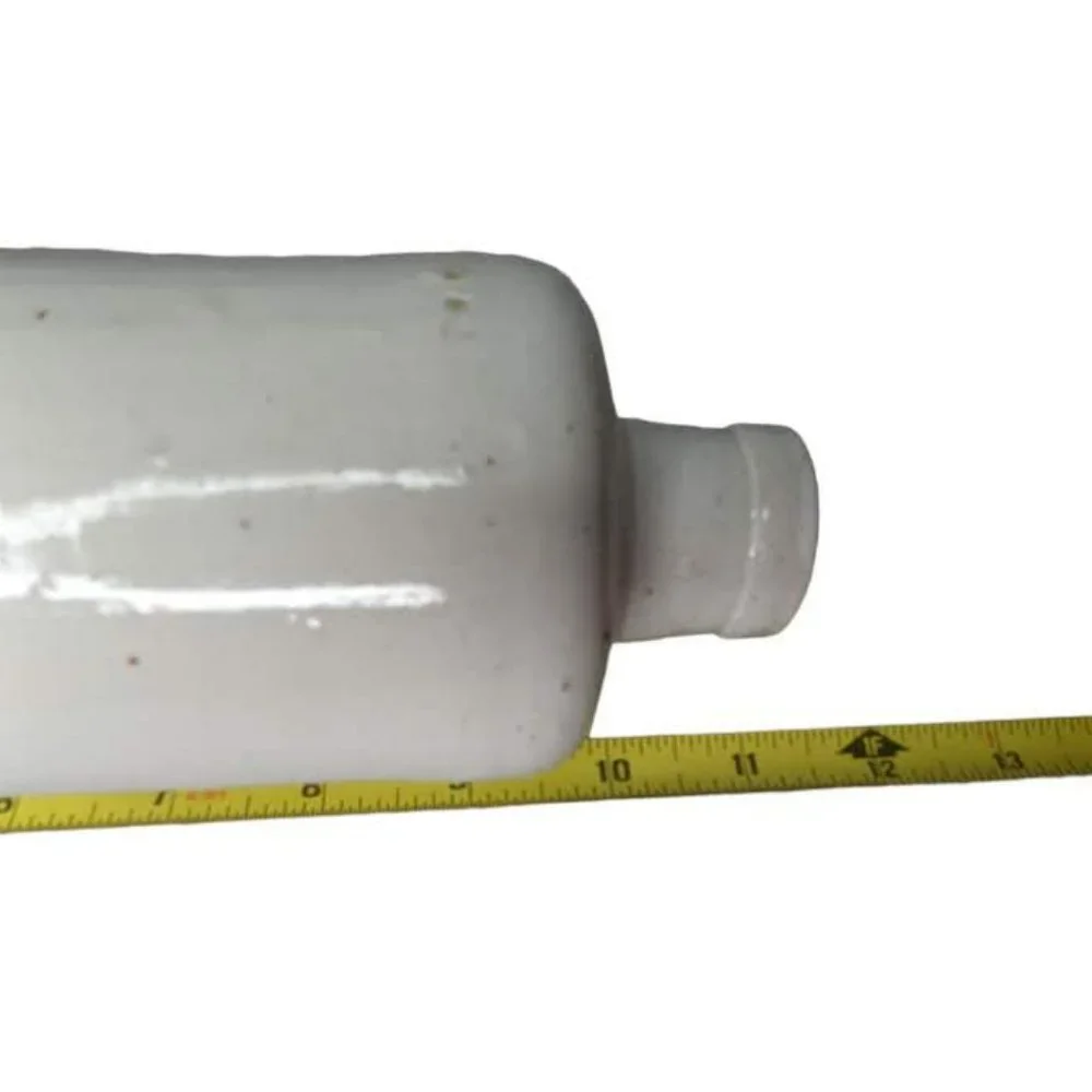 Vintage James R Beam Pottery Stoneware Off White Bottle Decanter